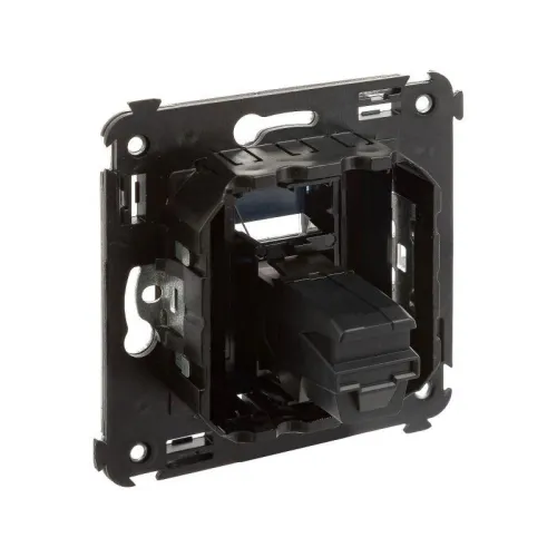 Розетка USB 3.0 1-м СП Avanti "Черный квадрат" тип А-А DKC 4402303 фото 2