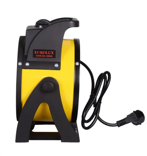 Пушка тепловая электрическая ТЭПК-EU-3000K круглая керамич. нагрев. элемент EUROLUX 67/1/37 фото 3