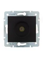 Розетка телевизионная оконечная TV СП Karina механизм черн. бархат LEZARD 707-4288-130