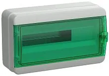 Корпус КМПн-18 TEKFOR IP65 зел. прозр. дверь пластик. IEK TF5-KP72-N-18-65-K03-K06