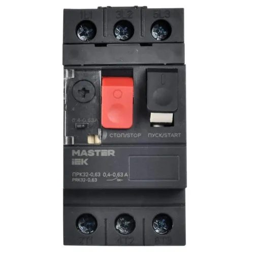 Пускатель ПРК32-0.63 In0.63А Ir0.4-0.63 Ue 660В KARAT IEK DMS11-C63 фото 2