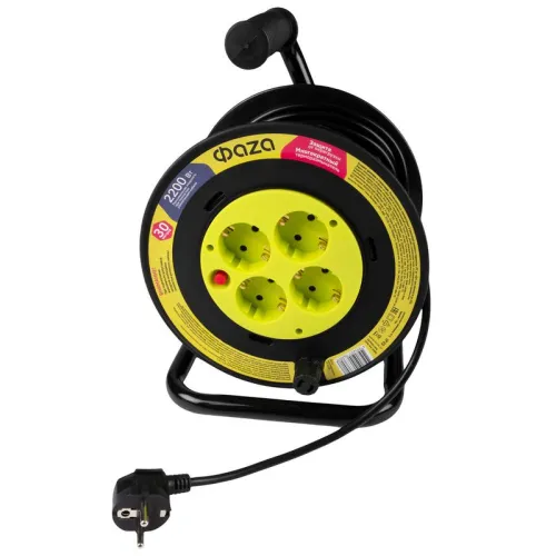 Удлинитель на катушке 4х30м с с заземл. CRG-04-3000 ФАZА 5063808 фото 4