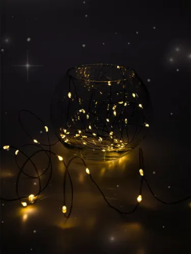 Гирлянда "Роса" DC-G06-120Y 120 microLED 12.1м. 8реж. 3хAA желт. ФАZА 5059634 фото 10