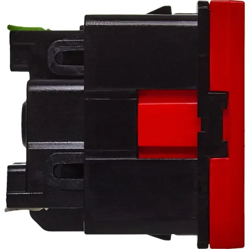 Розетка 2мод. 16А 250В 90град. с заземл. без защ. шторок безвинт. зажимы красн. ИЭК Leg 4525054 фото 4