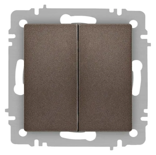 Переключатель 2-кл. СП Accent 6-107-08 10А IP20 250В AL/CU бронза Intro Б0063570
