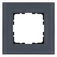 Рамка 1-м G-Glass стекло маренго Jasmart G1001GC