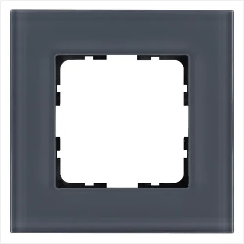 Рамка 1-м G-Glass стекло маренго Jasmart G1001GC