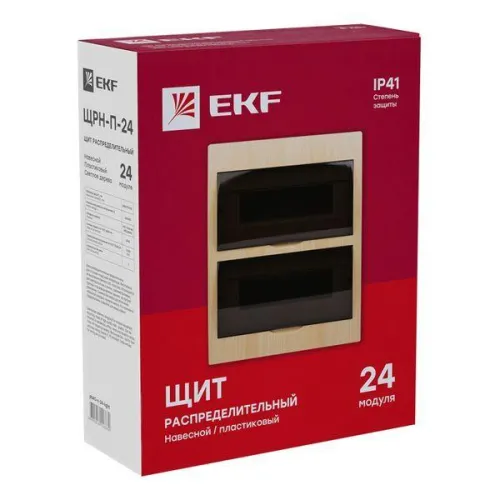 Щит ЩРН-П-24 IP41 светлое дерево PROxima EKF pb40-n-24-light фото 3