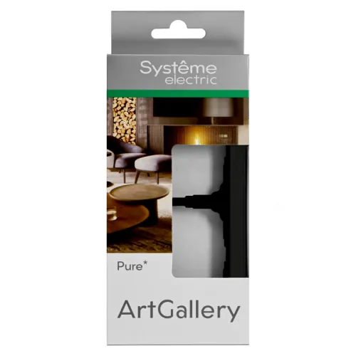 Рамка 2-м ArtGallery Pure матов. органич. стекло черн. SE GAL331002 фото 5