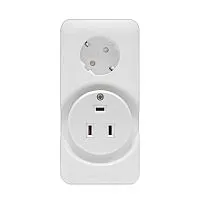 Розетка 2-м комбинированная для электроплиты 32А + розетка с/з 16А 250В бел. Universal 5310