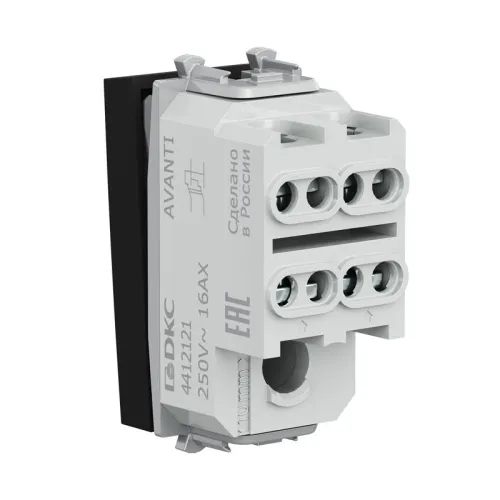 Инвертор модульный 1мод. Avanti "Черный матовый" DKC 4412121 фото 4