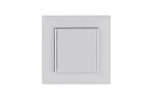 Розетка 1-м с крышкой Karea RIZZ с заземл. бел. Makel 88001029