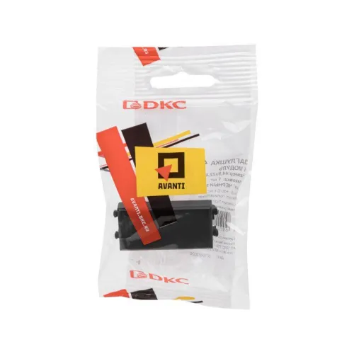 Заглушка модульная 1мод. Avanti "Черный матовый" DKC 4412991 фото 3