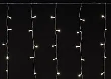 Гирлянда "Бахрома" 4.5х0.7м 200LED тепл. бел. IP44 провод прозр. 230В транзит IEK LGDU301-1-200-L3-T-S-44