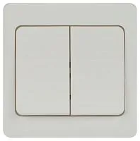 Выключатель 2-кл. СП Style 7-104-01 10А 250В IP20 бел. Intro Б0060617