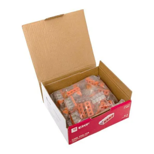 Клемма строительно-монтажная СМК 773-174 4-проводная 2.5-6кв.мм с пастой (уп.50шт) PROxima EKF plc-smk-773-174 фото 6