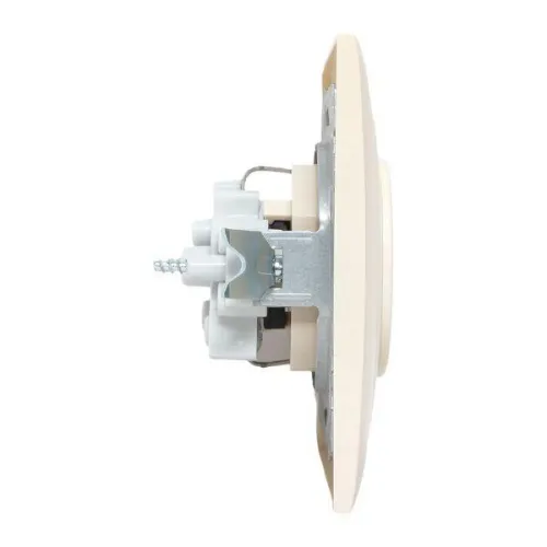 Розетка 1-м СП Валенсия 16А IP20 с заземл. защ. шторки крем. PROxima EKF EWR16-028-20 фото 5