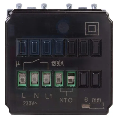 Термостат модульный 2мод. для теплых полов Avanti "Закаленная сталь" DKC 4404162 фото 2