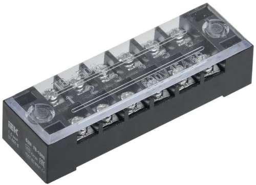 Блок зажимов БЗН ТВ-1506 1.5кв.мм 15А 6 пар IEK YZN41-06-001-K02