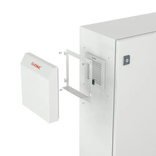 Панель защитная листовая сталь RAL9005 для вентиляторов и решеток 150х150мм IP56 DKC R5RK12B фото 2