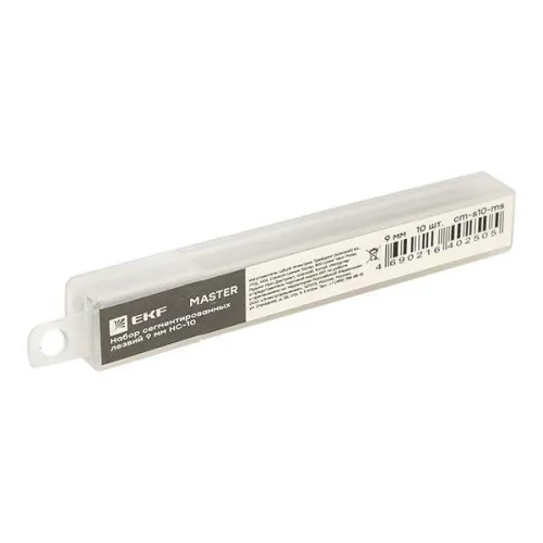 Набор сегментированных лезвий 9мм НС-10 Master EKF cm-s10-ms фото 2