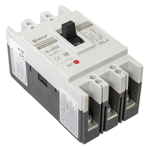Выключатель автоматический 3п 63/63А 25кА ВА-99М PROxima EKF mccb99-63-63m фото 2