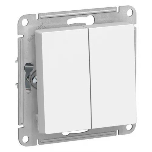 Выключатель 2-кл. СП AtlasDesign 10А IP20 (сх. 5) 10AX механизм бел. SE ATN000151