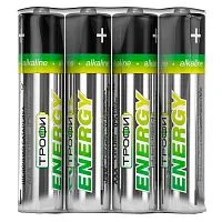 Элемент питания алкалиновый AAA/LR03 LR03-4S Eco (уп.4шт) Трофи Б0017041