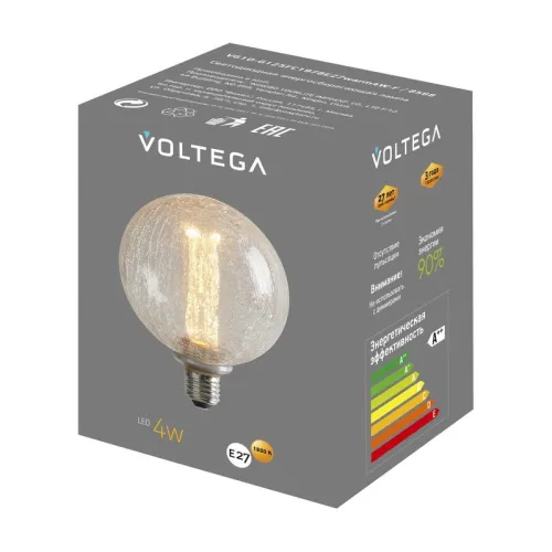 Лампа светодиодная Loft Led G125FC1978 4Вт 1800К E27 Voltega 8568 фото 8