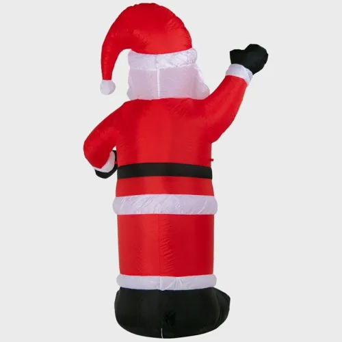 Фигура надувная 3D "Дед Мороз приветствует" 180см 5LED бел. 15Вт IP65 внутр. подсветка компрессор с адаптером 12В Neon-Night 511-114 фото 4