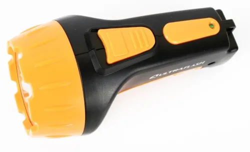 Фонарь аккумуляторный LED3807 7LED 2 режима аккум. SLA 220В пластик. черн./желт. (кор.) Ultraflash 9216 фото 5
