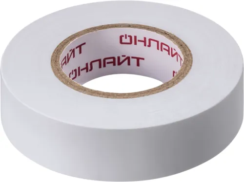 Изолента ПВХ 19мм (рул.20м) 71 689 OIT-B19-20/WH бел. ОНЛАЙТ 71689 фото 2