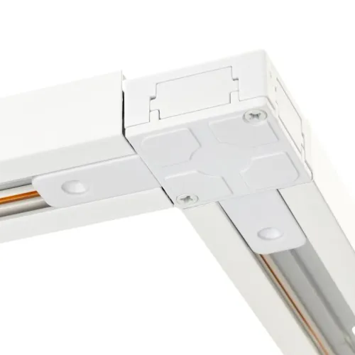 Коннектор трековый для соединения шинопровода угловой жесткий ARTLINE пластик/медь бел. Ritter 59745 6 фото 6