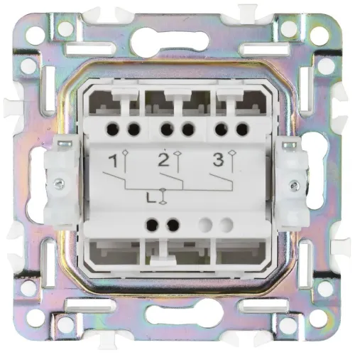 Выключатель 3-кл. SKANDY 10А SK-V11G мятный IEK SK-V30-0-10-K06 фото 4
