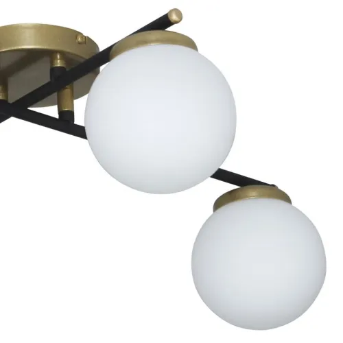 Светильник "Злата" 141 (плафон 8728) НСБ 01-4х25-101 G9 [ИМ] потолочн. черн.зол. Элетех 1005405280 фото 5