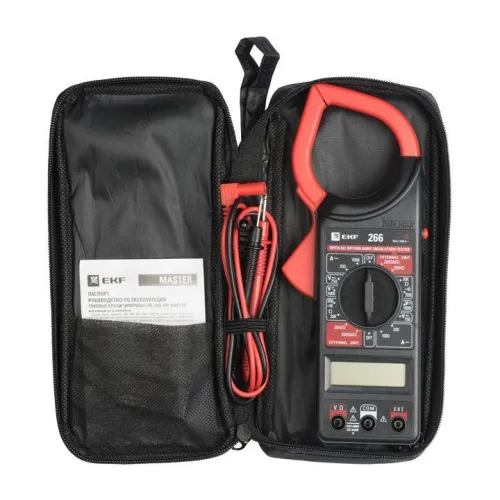 Клещи токовые цифровые 266 Master EKF In-180702-bc266 фото 2