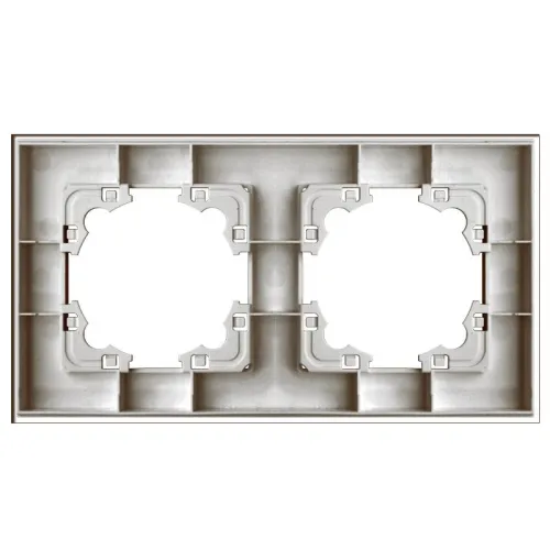 Рамка 2-м Афина стеклянная серебр. UNIVersal 2267 фото 3