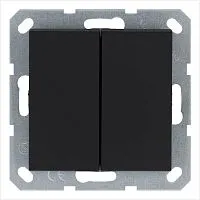Переключатель перекрестный 2-кл. 10А IP20 механизм черн. матов. soft touch Jasmart G3014PB