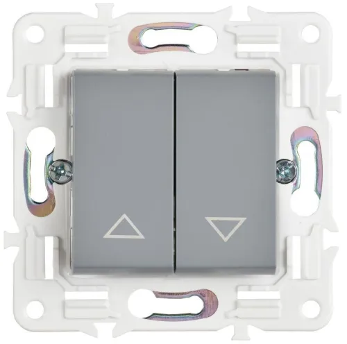 Выключатель жалюзи SKANDY 10А SK-V12Gr сер. IEK SK-V15-0-10-K03 фото 2