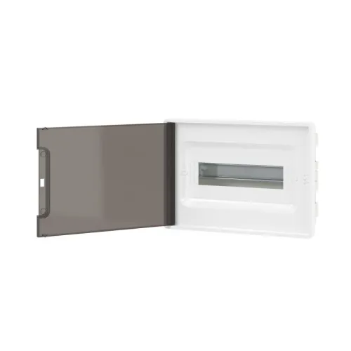 Щиток встраиваемый FRAME 12мод с тонированной дверцей с 2 шинами PEN на 6 и 8 отверст. бел. DKC F12B1WD фото 3
