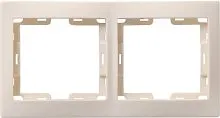Рамка 2-м верт. Кварта РВ-2-ККм крем. IEK EMK21-K33-DM