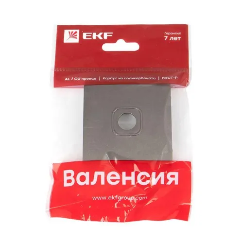 Панель лицевая Валенсия для розетки TV 1-м 75Ом 5-862МГц графит PROxima EKF ESA00-L-027-60 фото 2
