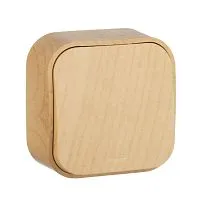 Переключатель проходной 1-кл. ОП Quteo 10А IP20 10AX дерево IEK 782264