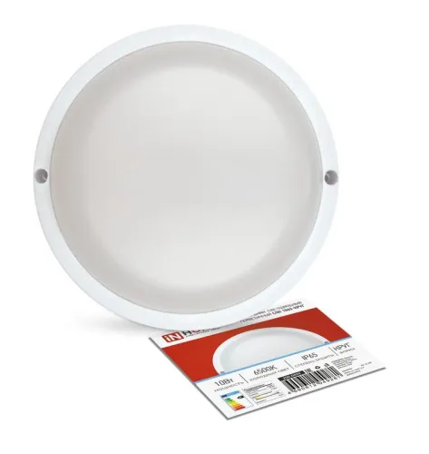 Светильник светодиодный СПП 1065-КРУГ 10Вт 6500К IP65 900лм 115мм герметичный IN HOME 4690612049281