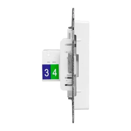 Розетка телефонная 1-м СП Эпика RJ11 механизм бел. EKF UP1-SOW-RJ11 фото 2