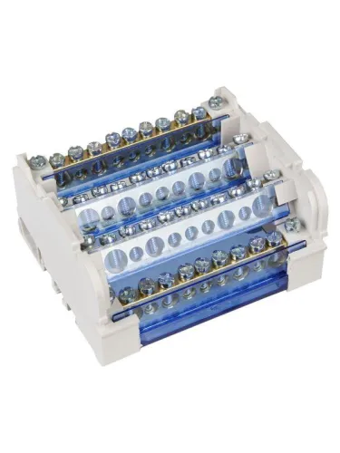 Шина на DIN-рейку в корпусе (кросс-модуль) ШНК 4х11 3L+PEN IEK YND10-4-11-125 фото 4