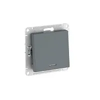 Выключатель 1-кл. AtlasDesign (сх. 1а) 10AX с подсветкой быстрозажим. клем. механизм грифель SE ATN000713S