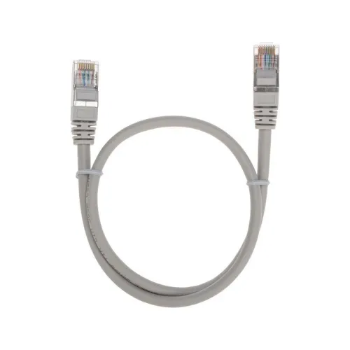 Патч-корд F/UTP кат.5e RJ45-RJ45 26AWG LSZH 0.5м сер. Rexant 02-0110-05