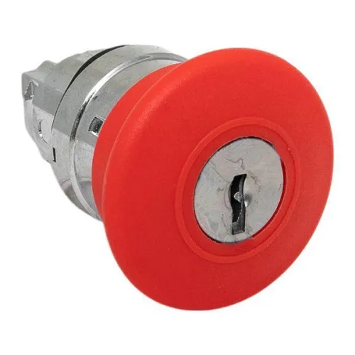 Механизм кнопки исполнительный XB4 "Грибок" красн. поворотный с фиксацией с замком IP65 EKF XB4BA1F-R-65 фото 3
