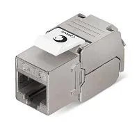 Вставка Keystone Jack RJ45 (8P8C) 180град. кат.6 экранир. без инструмента Toolless Cabeus 7966c